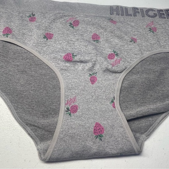 Tommy Hilfiger women’s grey strawberry print briefs size xl NWOT stretchy - Picture 4 of 6